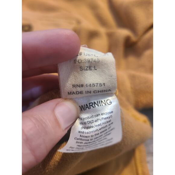 Peach love large women's oversized gold button up shacket with pockets - Picture 7 of 9